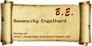 Besenczky Engelhard névjegykártya